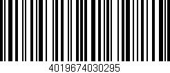 Código de barras (EAN, GTIN, SKU, ISBN): '4019674030295'