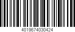 Código de barras (EAN, GTIN, SKU, ISBN): '4019674030424'