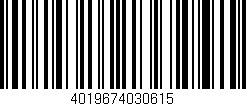 Código de barras (EAN, GTIN, SKU, ISBN): '4019674030615'