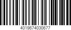 Código de barras (EAN, GTIN, SKU, ISBN): '4019674030677'