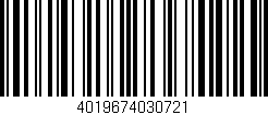 Código de barras (EAN, GTIN, SKU, ISBN): '4019674030721'