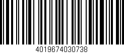Código de barras (EAN, GTIN, SKU, ISBN): '4019674030738'