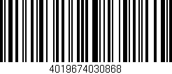 Código de barras (EAN, GTIN, SKU, ISBN): '4019674030868'