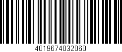 Código de barras (EAN, GTIN, SKU, ISBN): '4019674032060'