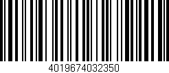 Código de barras (EAN, GTIN, SKU, ISBN): '4019674032350'