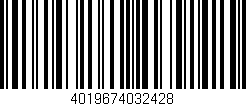Código de barras (EAN, GTIN, SKU, ISBN): '4019674032428'