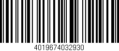 Código de barras (EAN, GTIN, SKU, ISBN): '4019674032930'