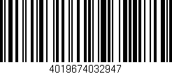 Código de barras (EAN, GTIN, SKU, ISBN): '4019674032947'