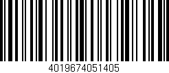 Código de barras (EAN, GTIN, SKU, ISBN): '4019674051405'
