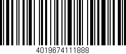 Código de barras (EAN, GTIN, SKU, ISBN): '4019674111888'