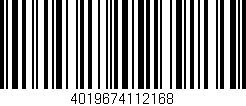 Código de barras (EAN, GTIN, SKU, ISBN): '4019674112168'