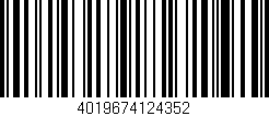 Código de barras (EAN, GTIN, SKU, ISBN): '4019674124352'