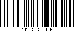 Código de barras (EAN, GTIN, SKU, ISBN): '4019674303146'