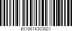 Código de barras (EAN, GTIN, SKU, ISBN): '4019674303801'