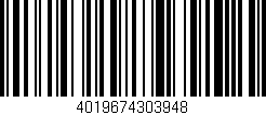 Código de barras (EAN, GTIN, SKU, ISBN): '4019674303948'