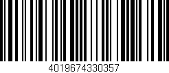 Código de barras (EAN, GTIN, SKU, ISBN): '4019674330357'