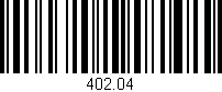 Código de barras (EAN, GTIN, SKU, ISBN): '402.04'