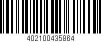 Código de barras (EAN, GTIN, SKU, ISBN): '402100435864'