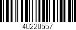 Código de barras (EAN, GTIN, SKU, ISBN): '40220557'