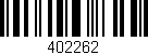 Código de barras (EAN, GTIN, SKU, ISBN): '402262'