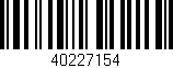 Código de barras (EAN, GTIN, SKU, ISBN): '40227154'