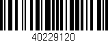 Código de barras (EAN, GTIN, SKU, ISBN): '40229120'