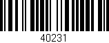 Código de barras (EAN, GTIN, SKU, ISBN): '40231'