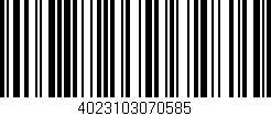 Código de barras (EAN, GTIN, SKU, ISBN): '4023103070585'