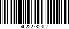 Código de barras (EAN, GTIN, SKU, ISBN): '40232762802'