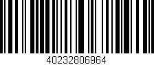 Código de barras (EAN, GTIN, SKU, ISBN): '40232806964'