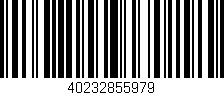 Código de barras (EAN, GTIN, SKU, ISBN): '40232855979'