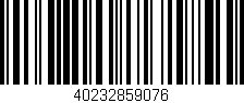 Código de barras (EAN, GTIN, SKU, ISBN): '40232859076'