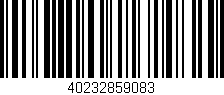 Código de barras (EAN, GTIN, SKU, ISBN): '40232859083'