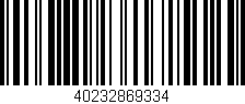 Código de barras (EAN, GTIN, SKU, ISBN): '40232869334'