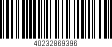 Código de barras (EAN, GTIN, SKU, ISBN): '40232869396'