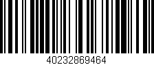 Código de barras (EAN, GTIN, SKU, ISBN): '40232869464'