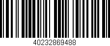 Código de barras (EAN, GTIN, SKU, ISBN): '40232869488'