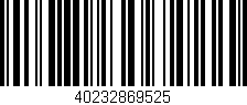 Código de barras (EAN, GTIN, SKU, ISBN): '40232869525'