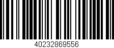 Código de barras (EAN, GTIN, SKU, ISBN): '40232869556'