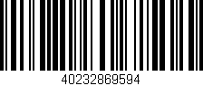 Código de barras (EAN, GTIN, SKU, ISBN): '40232869594'