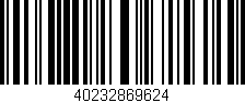 Código de barras (EAN, GTIN, SKU, ISBN): '40232869624'