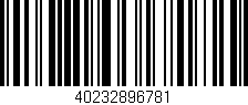 Código de barras (EAN, GTIN, SKU, ISBN): '40232896781'