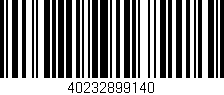 Código de barras (EAN, GTIN, SKU, ISBN): '40232899140'