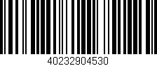 Código de barras (EAN, GTIN, SKU, ISBN): '40232904530'