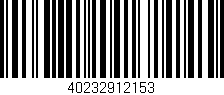 Código de barras (EAN, GTIN, SKU, ISBN): '40232912153'
