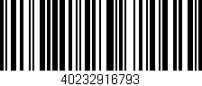 Código de barras (EAN, GTIN, SKU, ISBN): '40232916793'