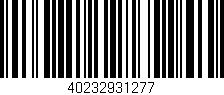 Código de barras (EAN, GTIN, SKU, ISBN): '40232931277'
