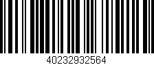 Código de barras (EAN, GTIN, SKU, ISBN): '40232932564'