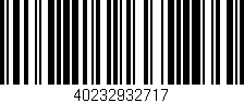 Código de barras (EAN, GTIN, SKU, ISBN): '40232932717'