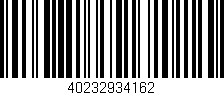 Código de barras (EAN, GTIN, SKU, ISBN): '40232934162'